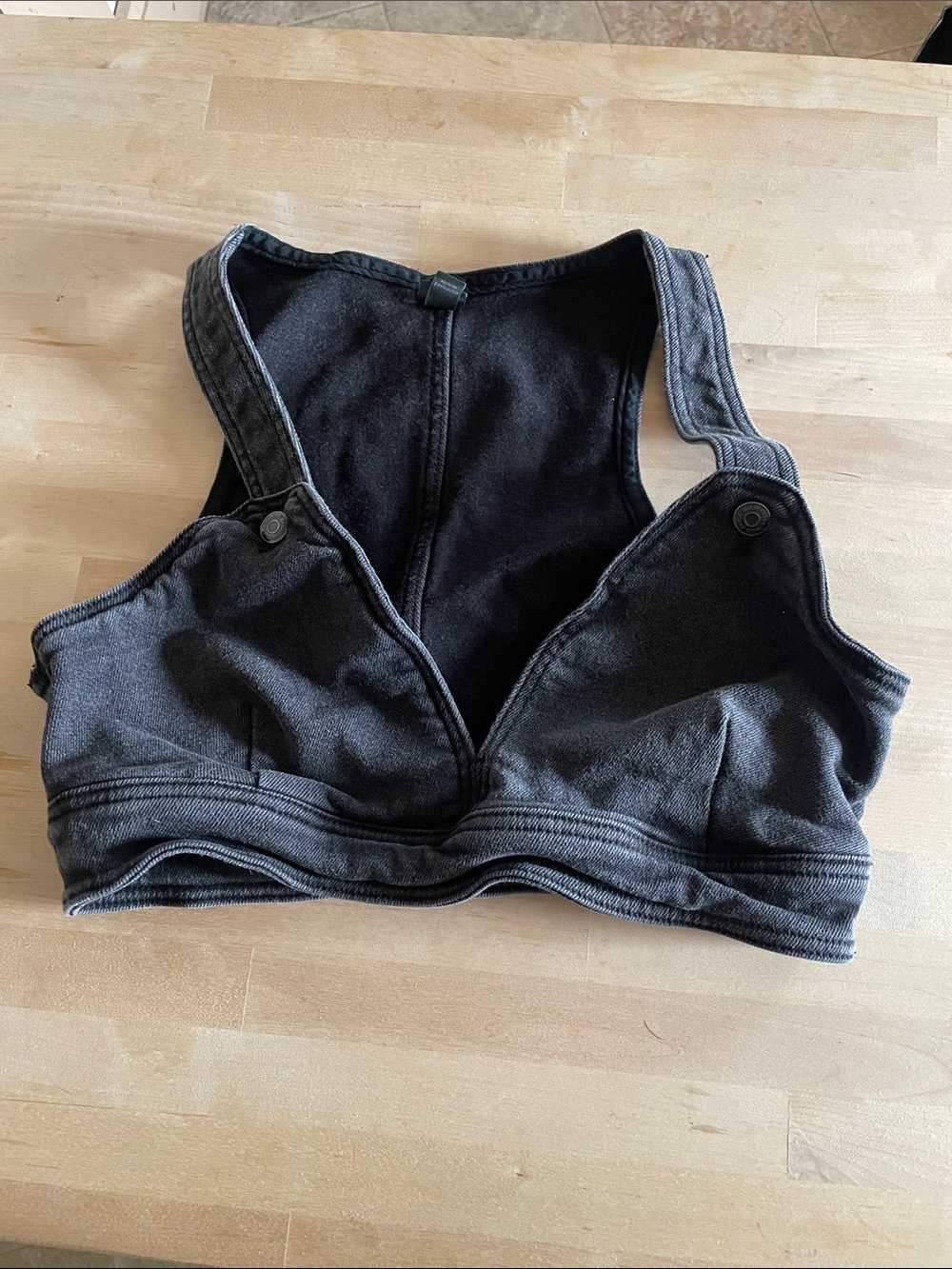 Wild Fable Black Seam-Front Bralette